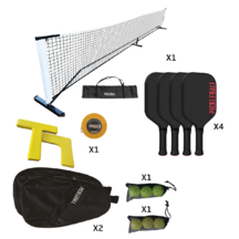 KIT COMPLETO DE PICKLEBALL EM FIBRA DE VIDRO