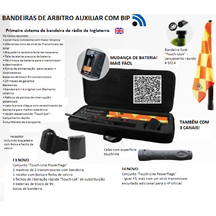 BANDEIRAS DE ARBITRO AUXILIAR B+D COM BIP