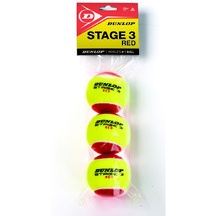 BOLA DE TÊNIS DUNLOP STAGE 3 RED