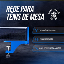REDE DE TÉNIS DE MESA GIANT DRAGON COM SUPORTE METÁLICO