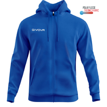 SWEATSHIRT GIVOVA COM CAPUZ E FECHO 500